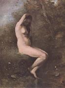 Jean Baptiste Camille  Corot Venus au bain (mk11) oil painting on canvas